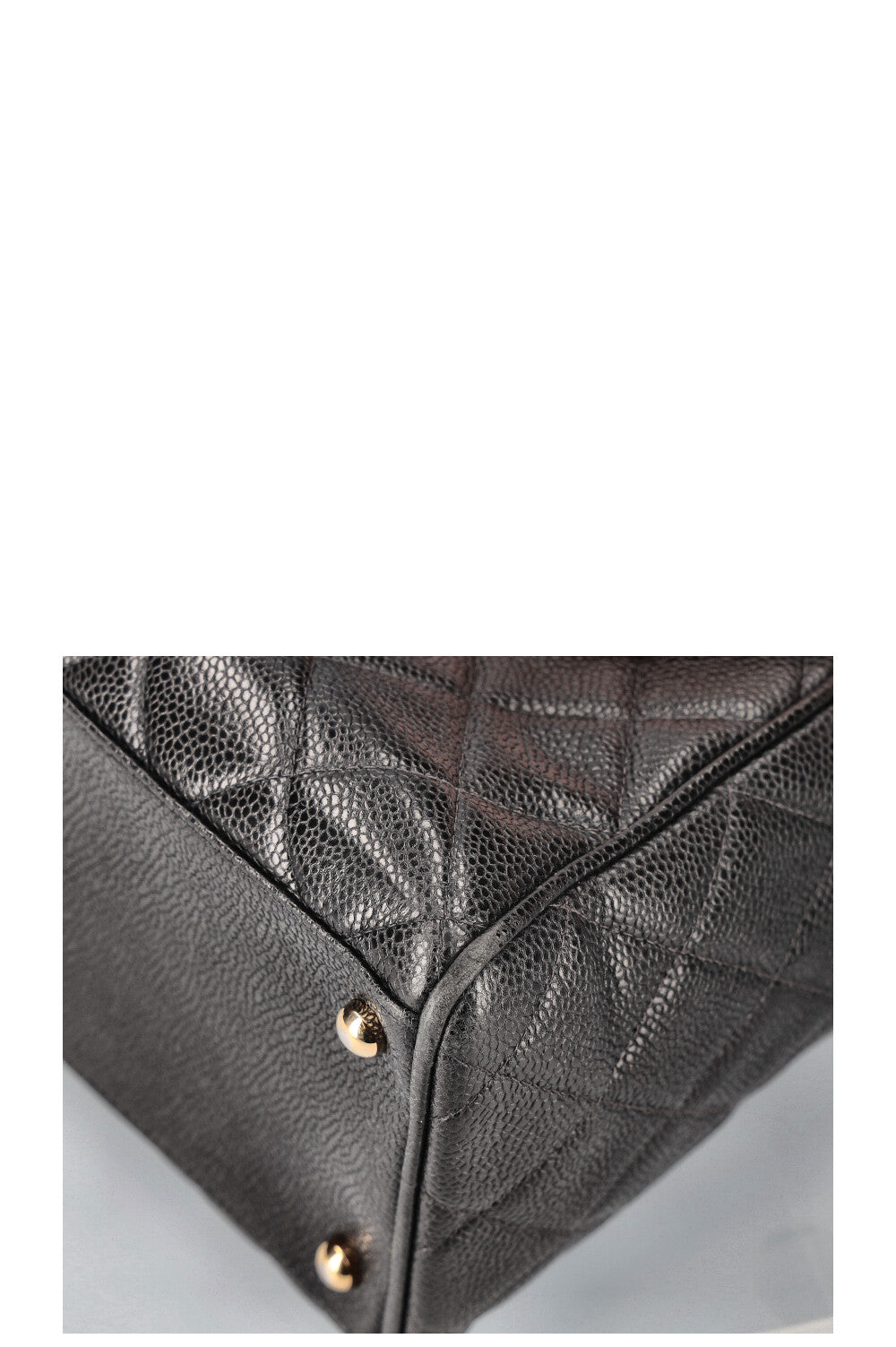 CHANEL Timeless CC Bowler Bag Quilted Caviar Leather Black