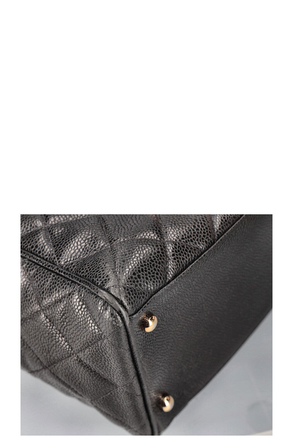 CHANEL Timeless CC Bowler Bag Quilted Caviar Leather Black