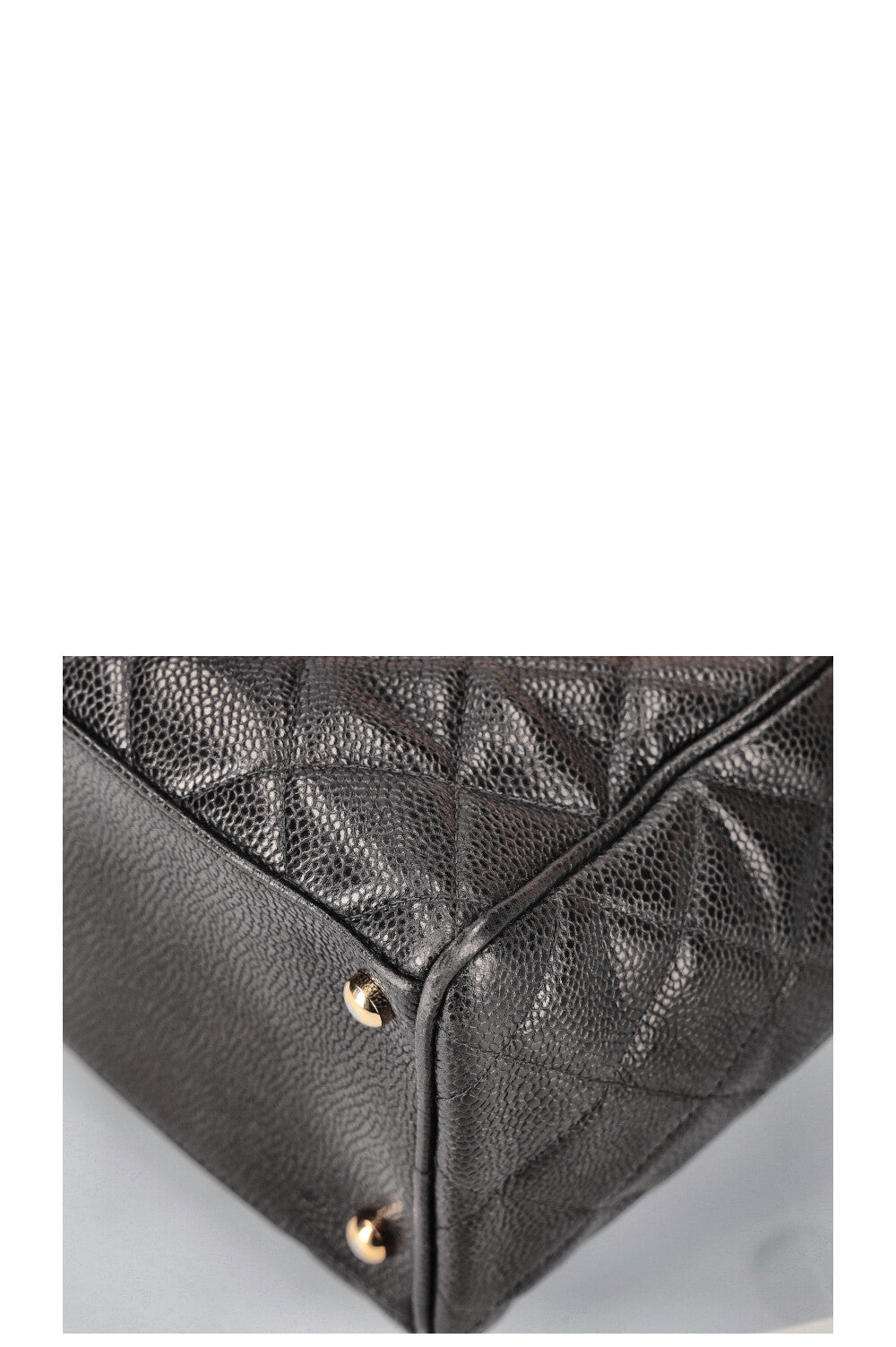 CHANEL Timeless CC Bowler Bag Quilted Caviar Leather Black