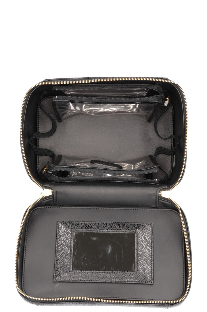 CHANEL Timeless Vanity Case Caviar Black