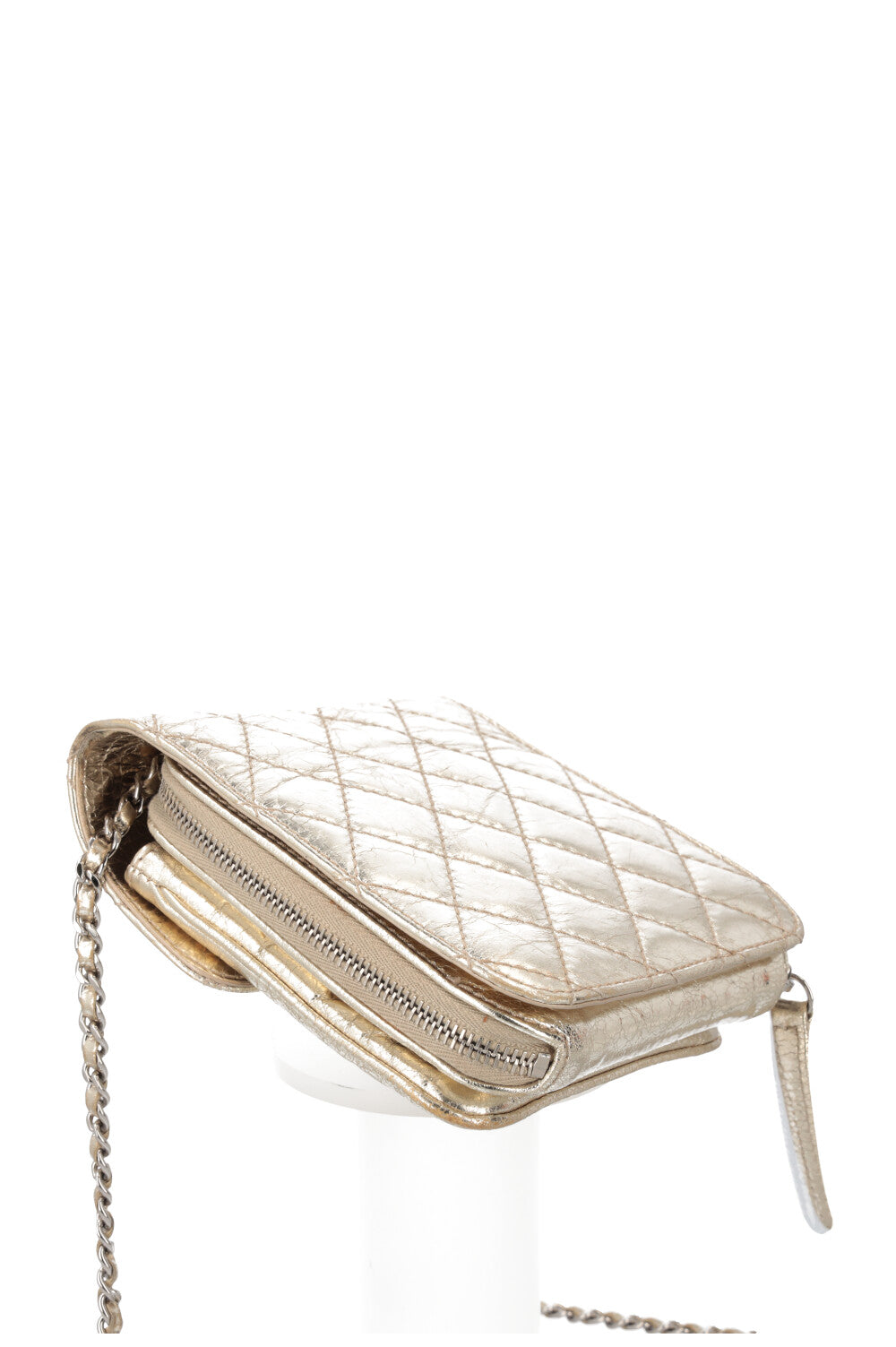 CHANEL Square Crossbody WOC Gold