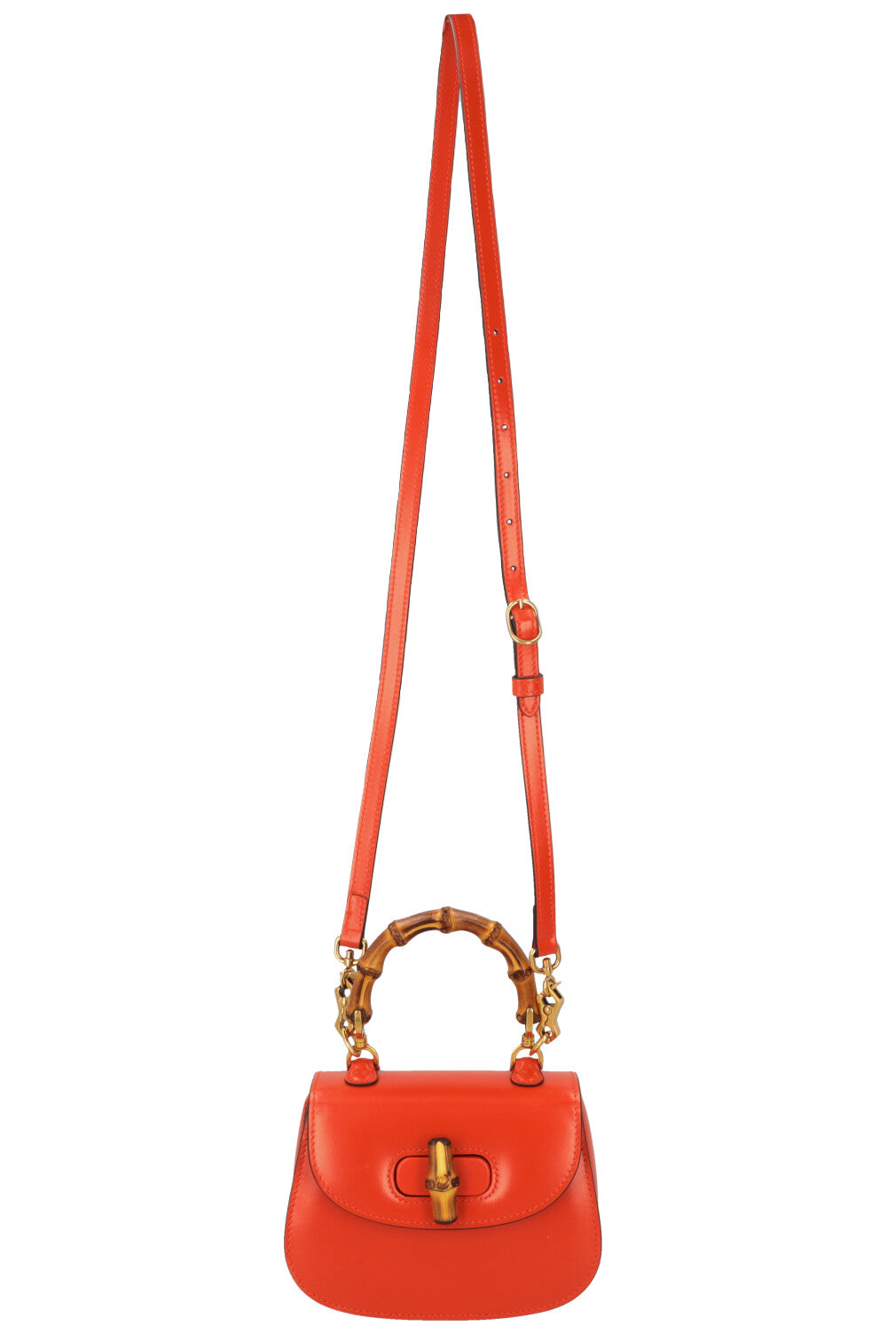 GUCCI 1947 Mini Bamboo Crossbody Bag Orange – REAWAKE