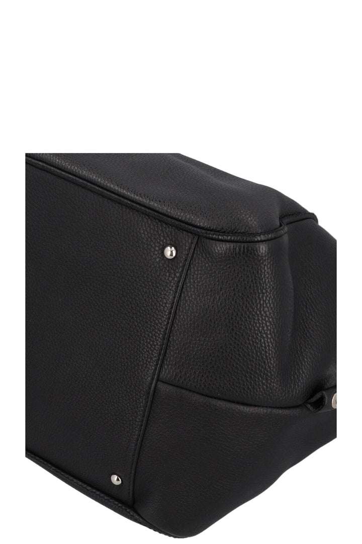 CHANEL Lax Tassel Bag Leather Black