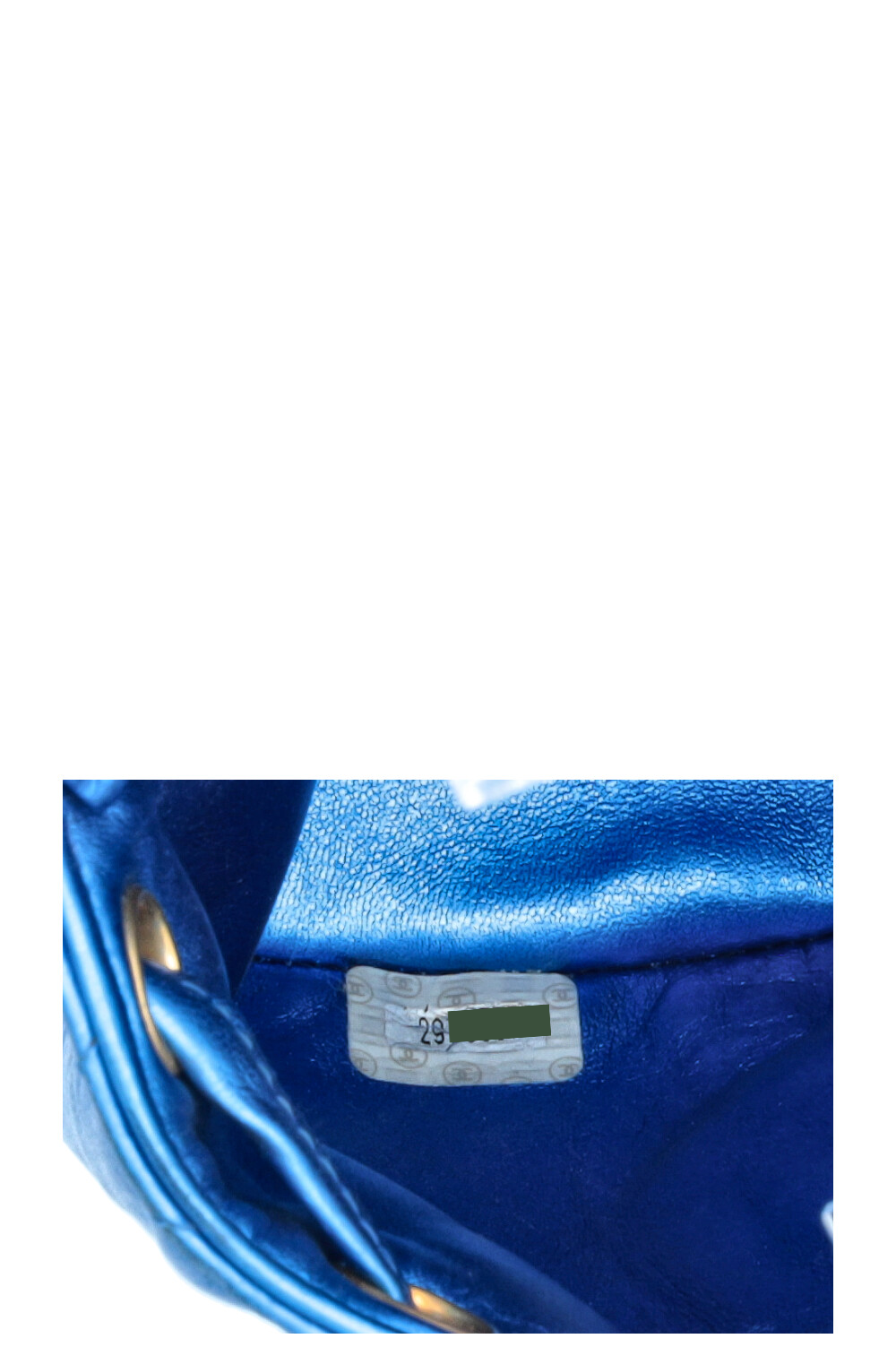CHANEL Duma Mini Backpack Metallic Blue