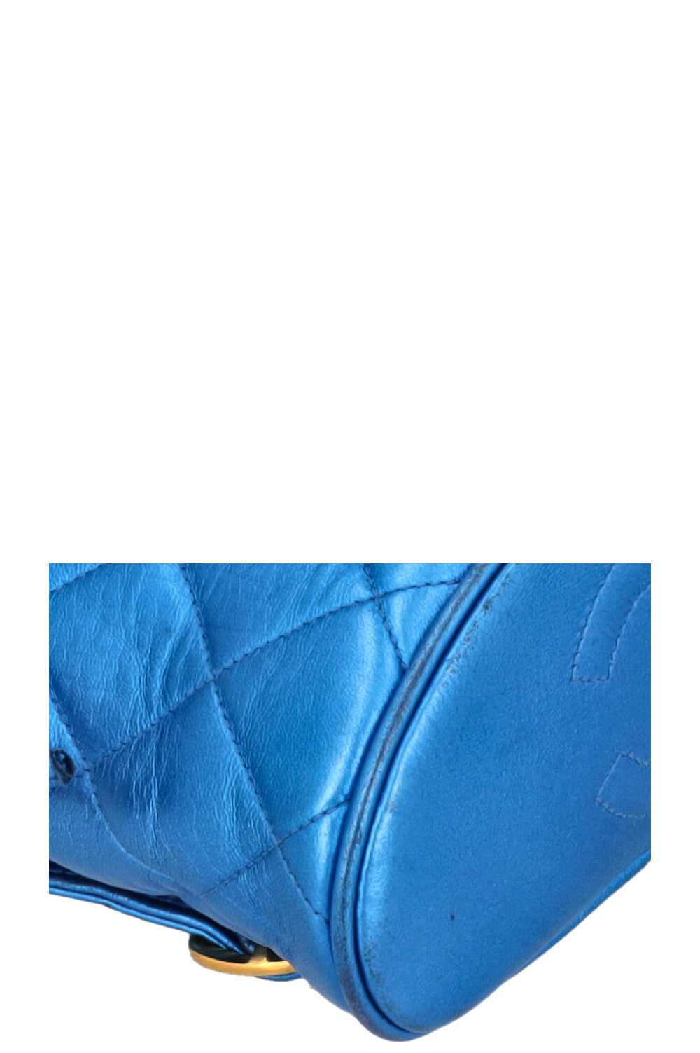 CHANEL Duma Mini Backpack Metallic Blue
