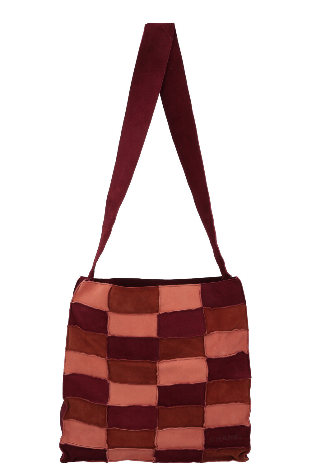 CHANEL Patchwork Tote Bag Suede Brown Bordeaux – REAWAKE