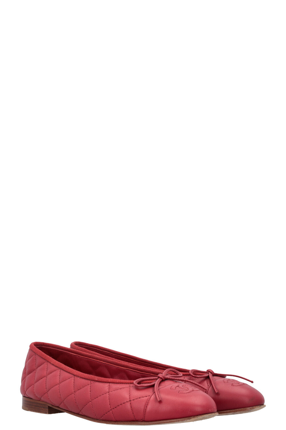 Ballerines CHANEL Classic CC Rouge