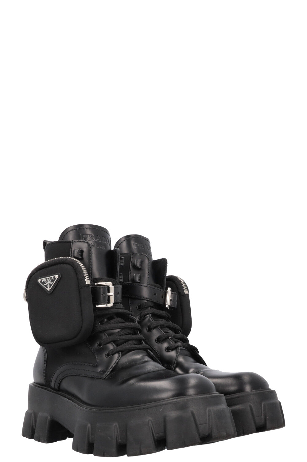 PRADA Monolith Re-Nylon Boots Black – REAWAKE