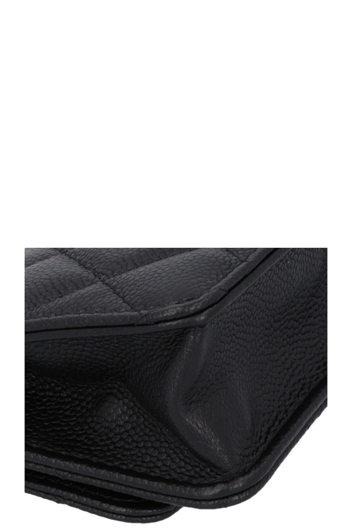 CHANEL Micro Classic Flap Bag Black Caviar