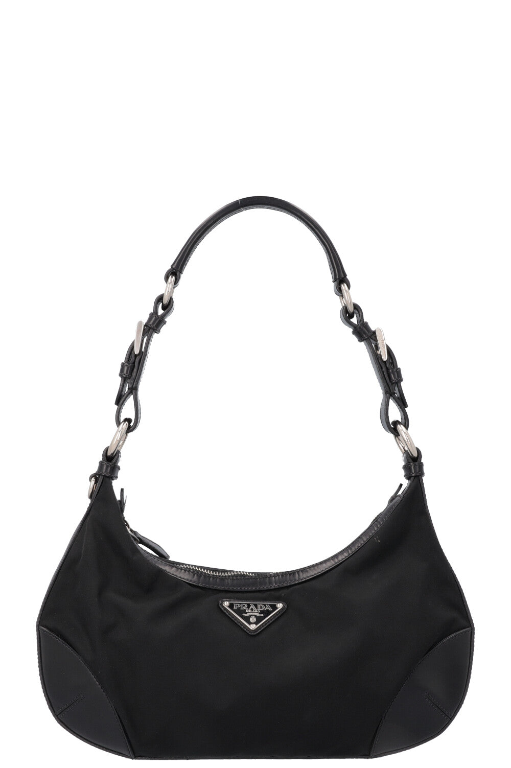 PRADA Nylon Logo Bag Black