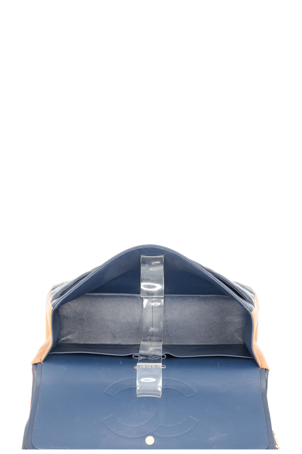 CHANEL Double Flap Bag Large Tricolor