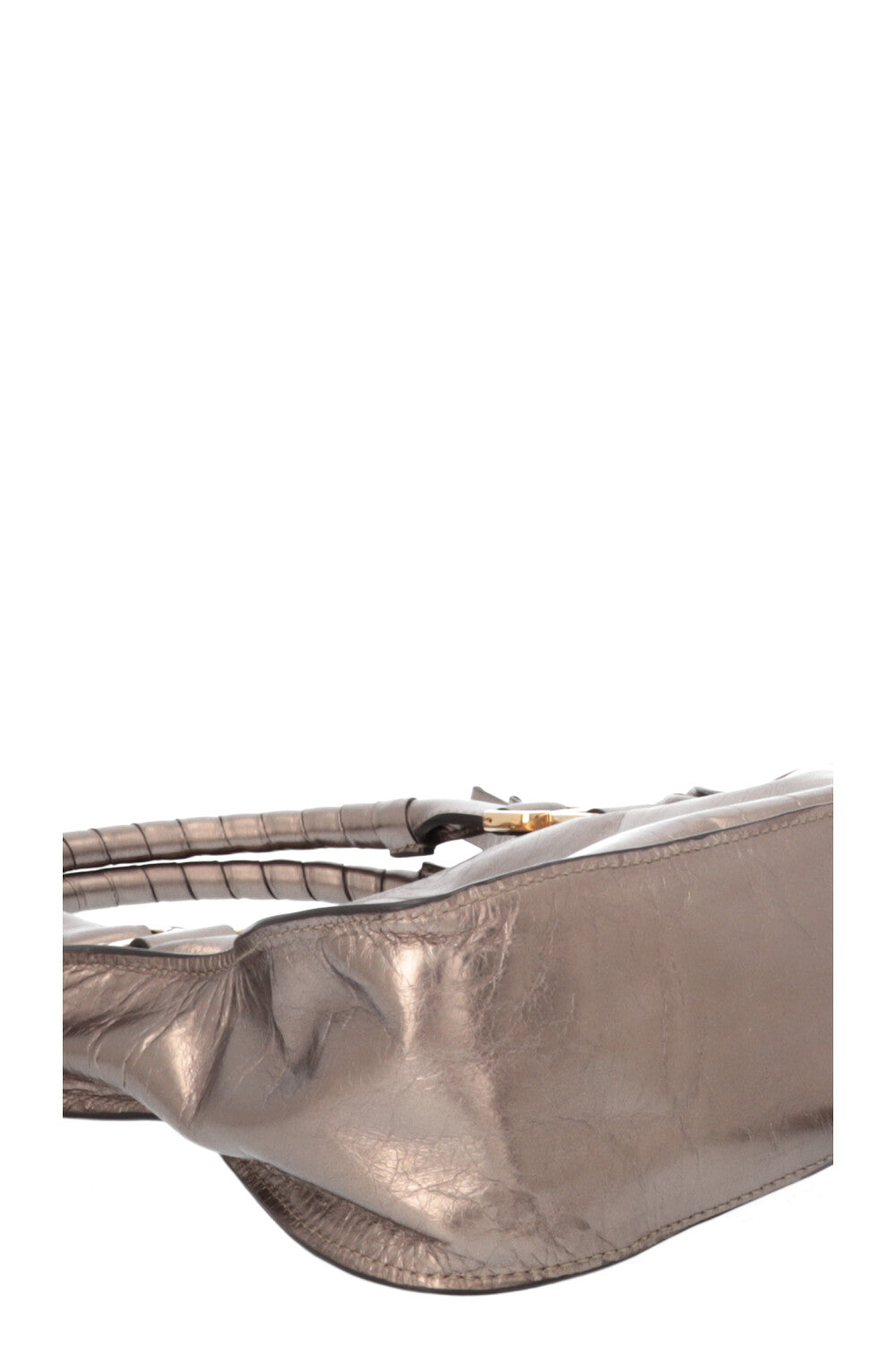 CHLOÉ Double Carry Marcie Bag Small Metallic Bronze