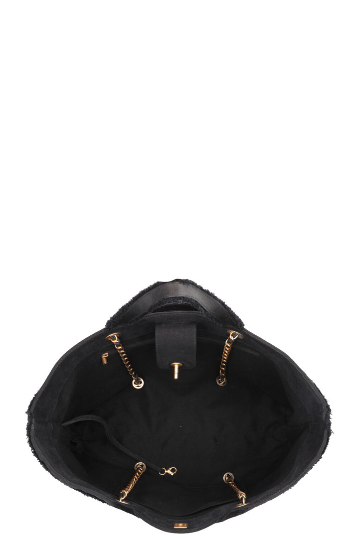 CHANEL Coco Tote Bag Canvas Black