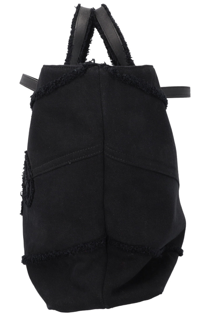 CHANEL Coco Tote Bag Canvas Black