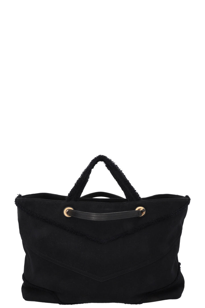 CHANEL Coco Tote Bag Canvas Black