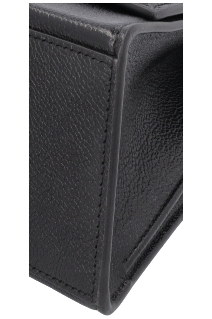 BALENCIAGA Hourglass Medium Crossbody Bag Black