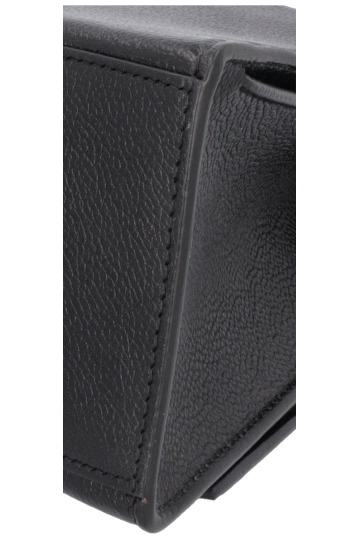 BALENCIAGA Hourglass Medium Crossbody Bag Black