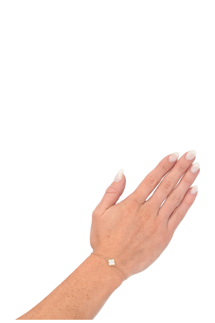 VAN CLEEF & ARPELS Sweet Alhambra Bracelet 18k Yellow Gold MOP