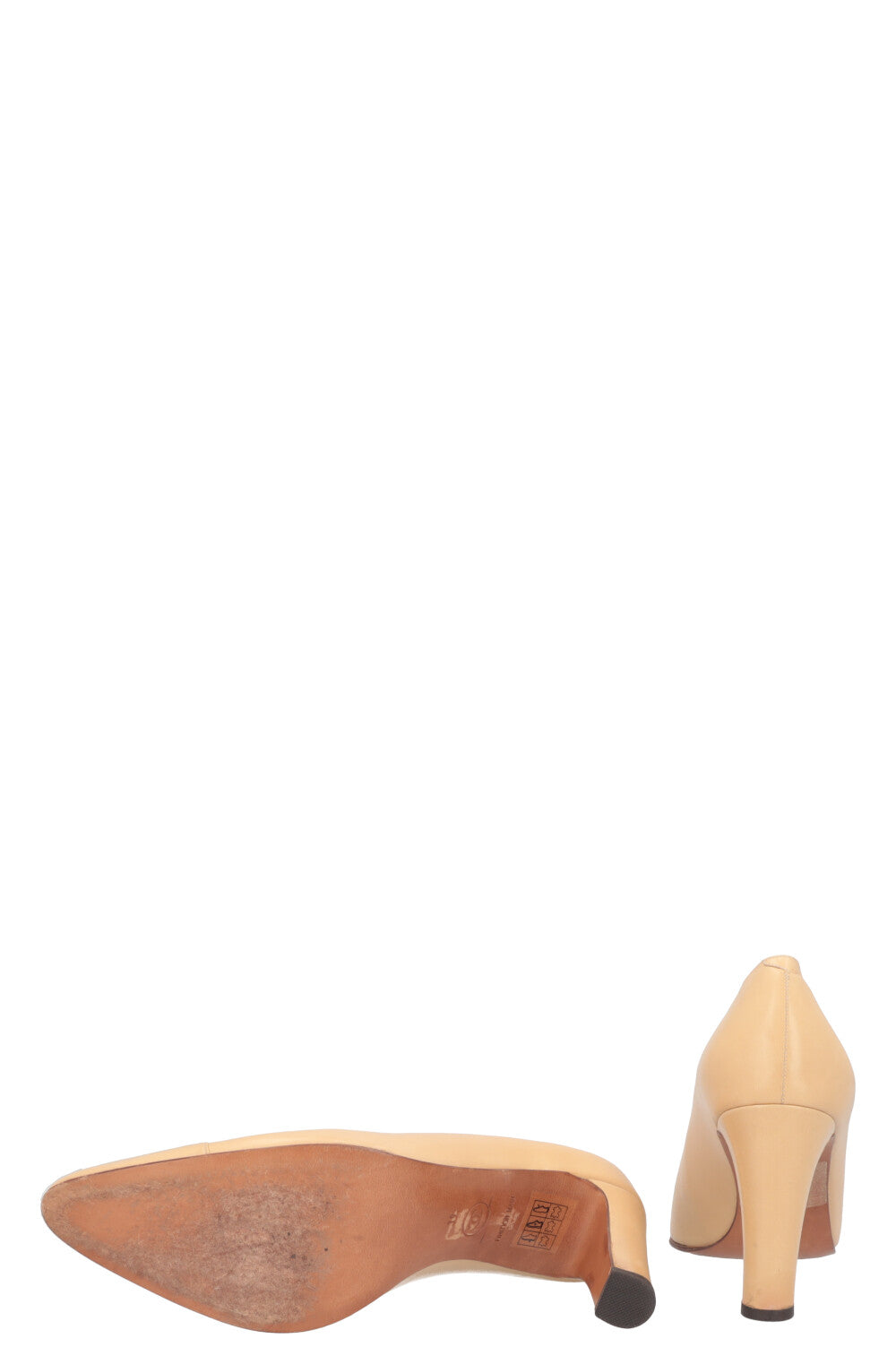 CHANEL CC Heels Beige