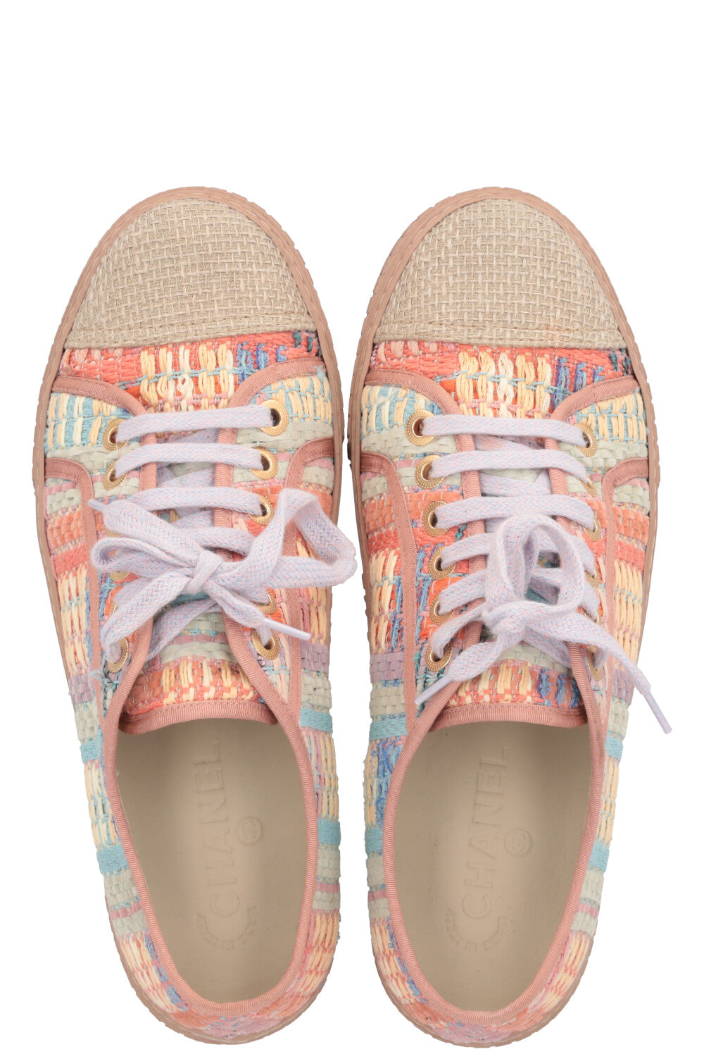 CHANEL 2017 Sneakers Tweed Multicolor