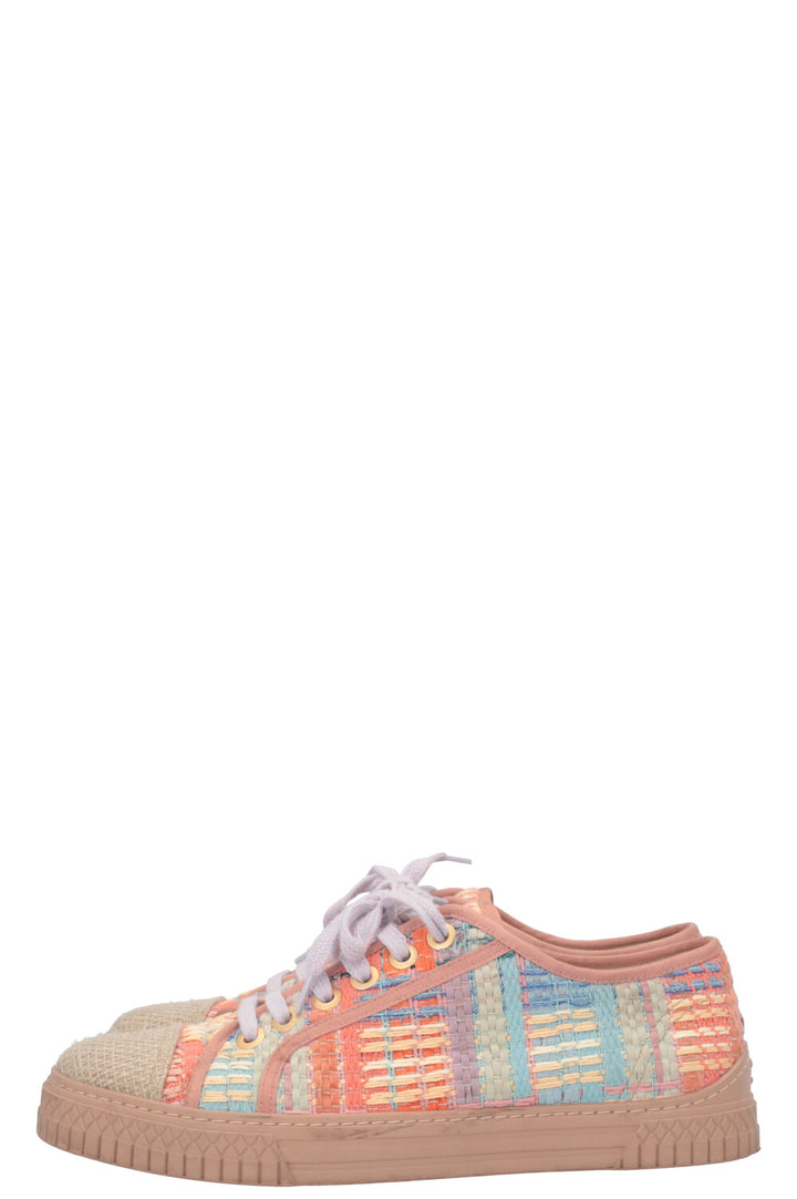CHANEL 2017 Sneakers Tweed Multicolor