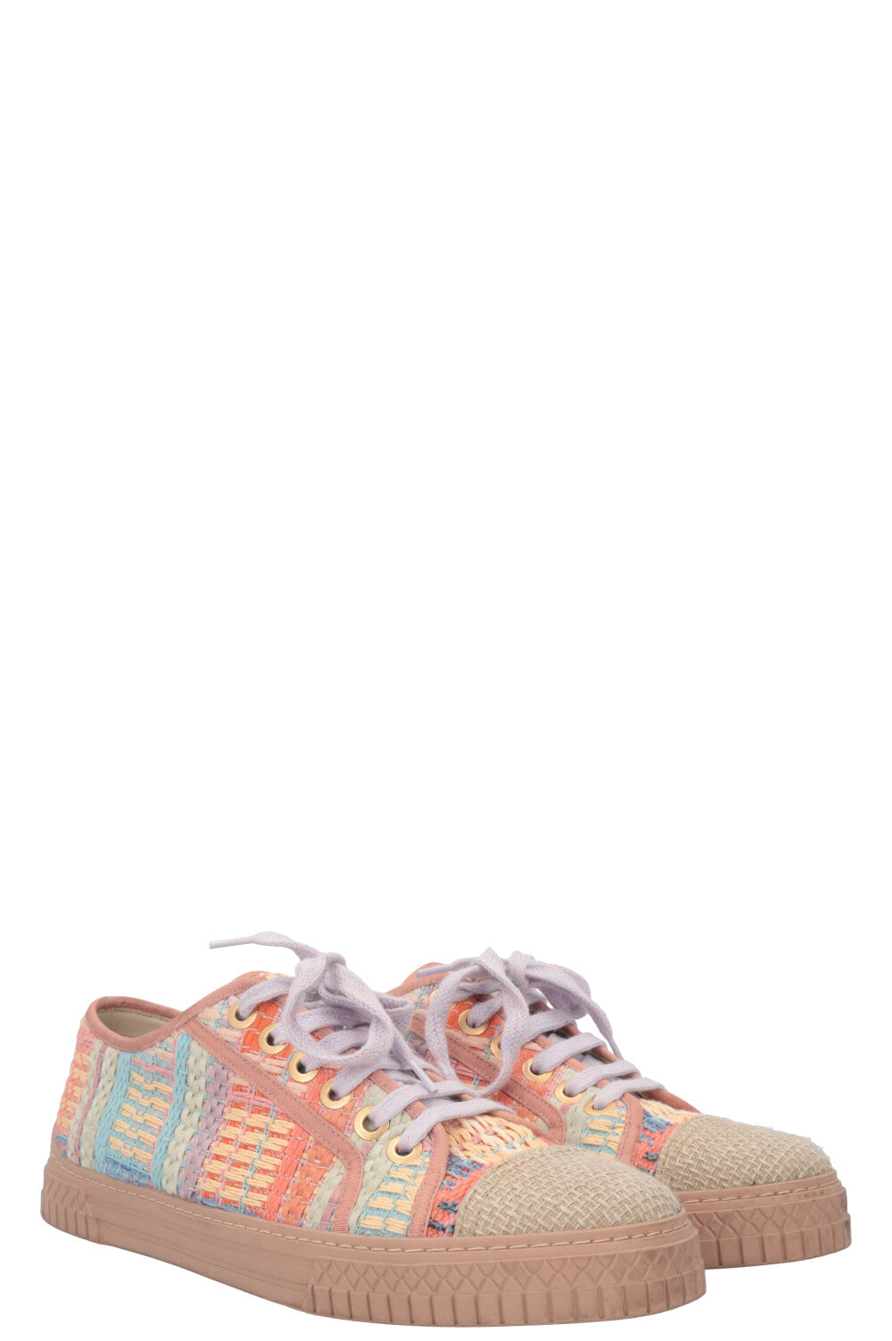 CHANEL 2017 Sneakers Tweed Multicolor