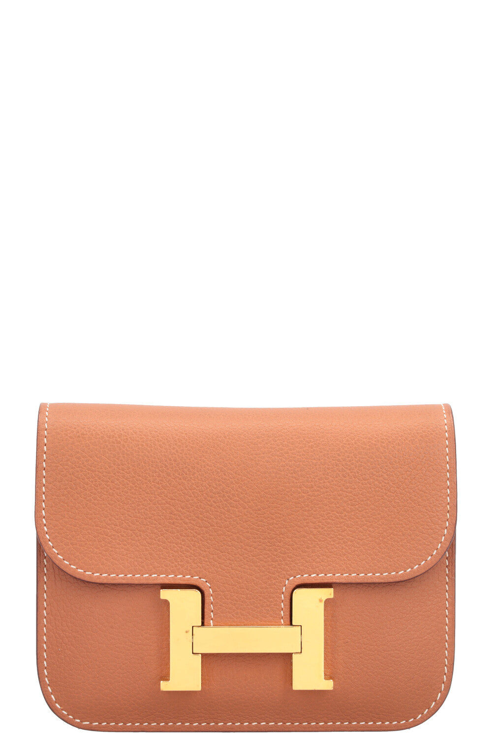 HERMÈS Constance Slim Wallet Evercolor Gold – REAWAKE