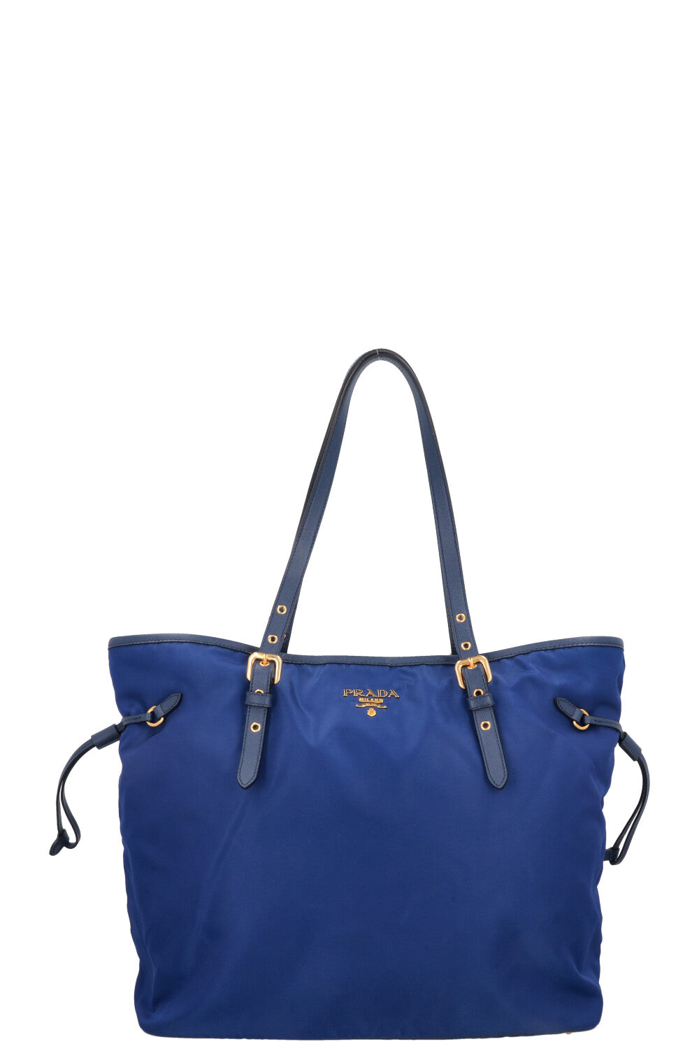 バッグ PRADA TESSUTO NYLON LOGO TOTE HAND BAG Prada Nylon Tessuto Logo Tote Bag Black Cloth ref.1736132