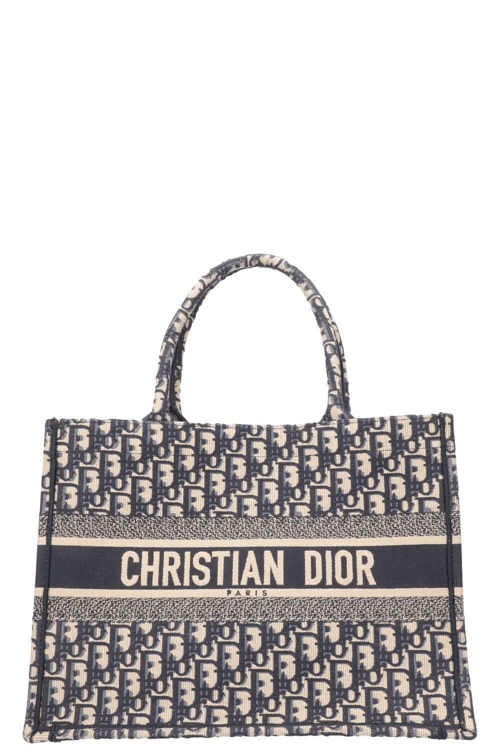 CHRISTIAN DIOR Book Tote Medium Oblique Blue