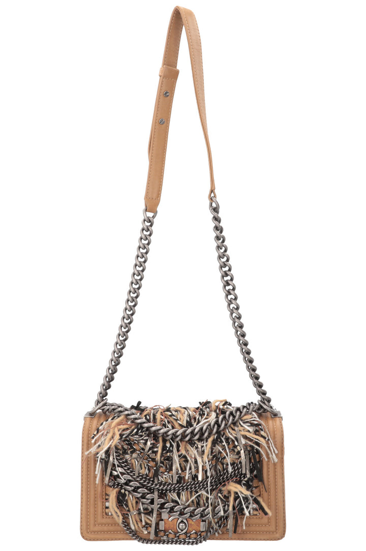 CHANEL Old Medium Boy Bag Limited Tweed Edition