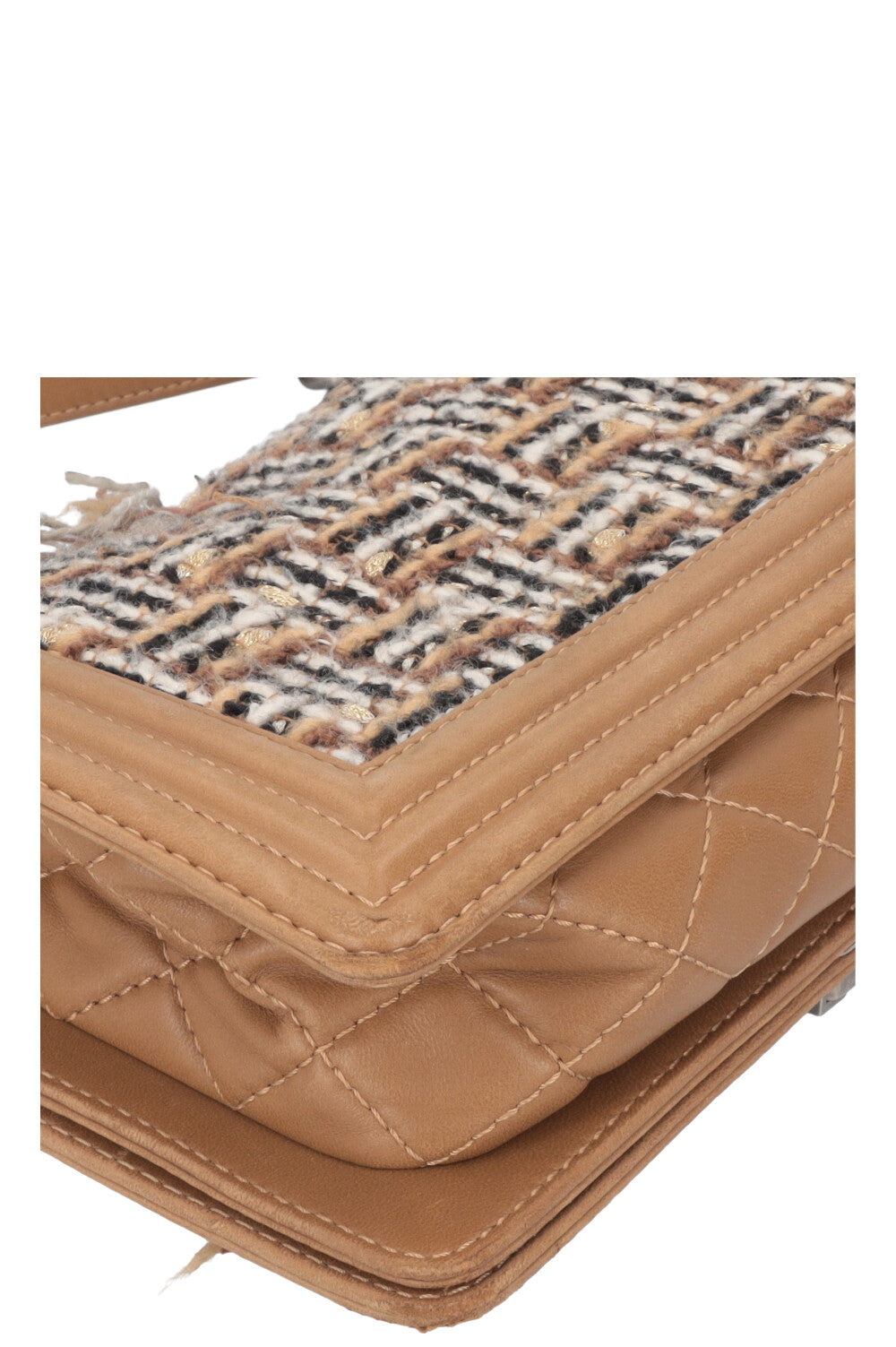 CHANEL Old Medium Boy Bag Limited Tweed Edition