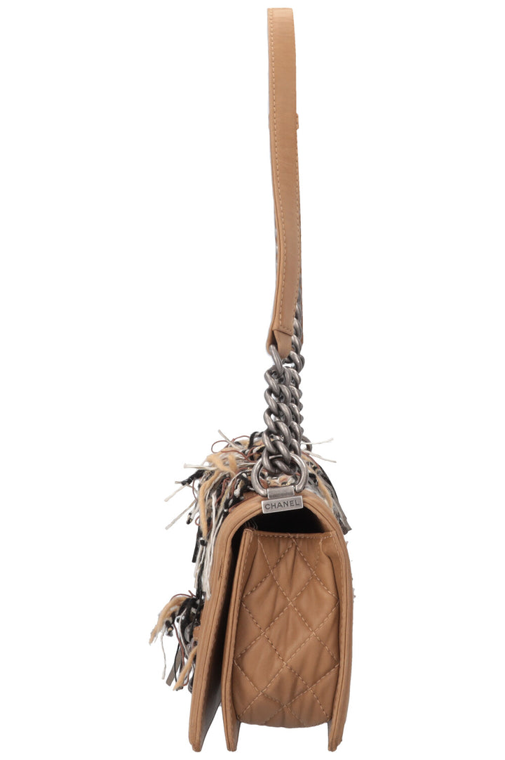 CHANEL Old Medium Boy Bag Limited Tweed Edition