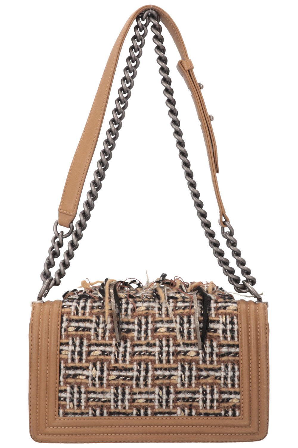 CHANEL Old Medium Boy Bag Limited Tweed Edition
