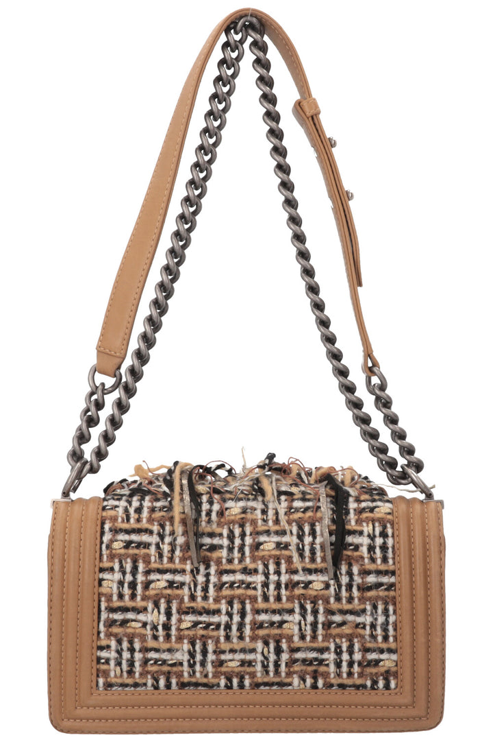 CHANEL Old Medium Boy Bag Limited Tweed Edition