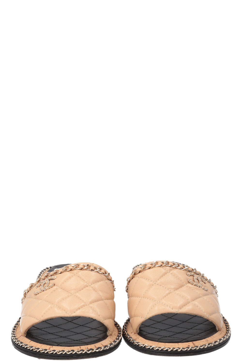 CHANEL Quilted Flats Beige SS2024
