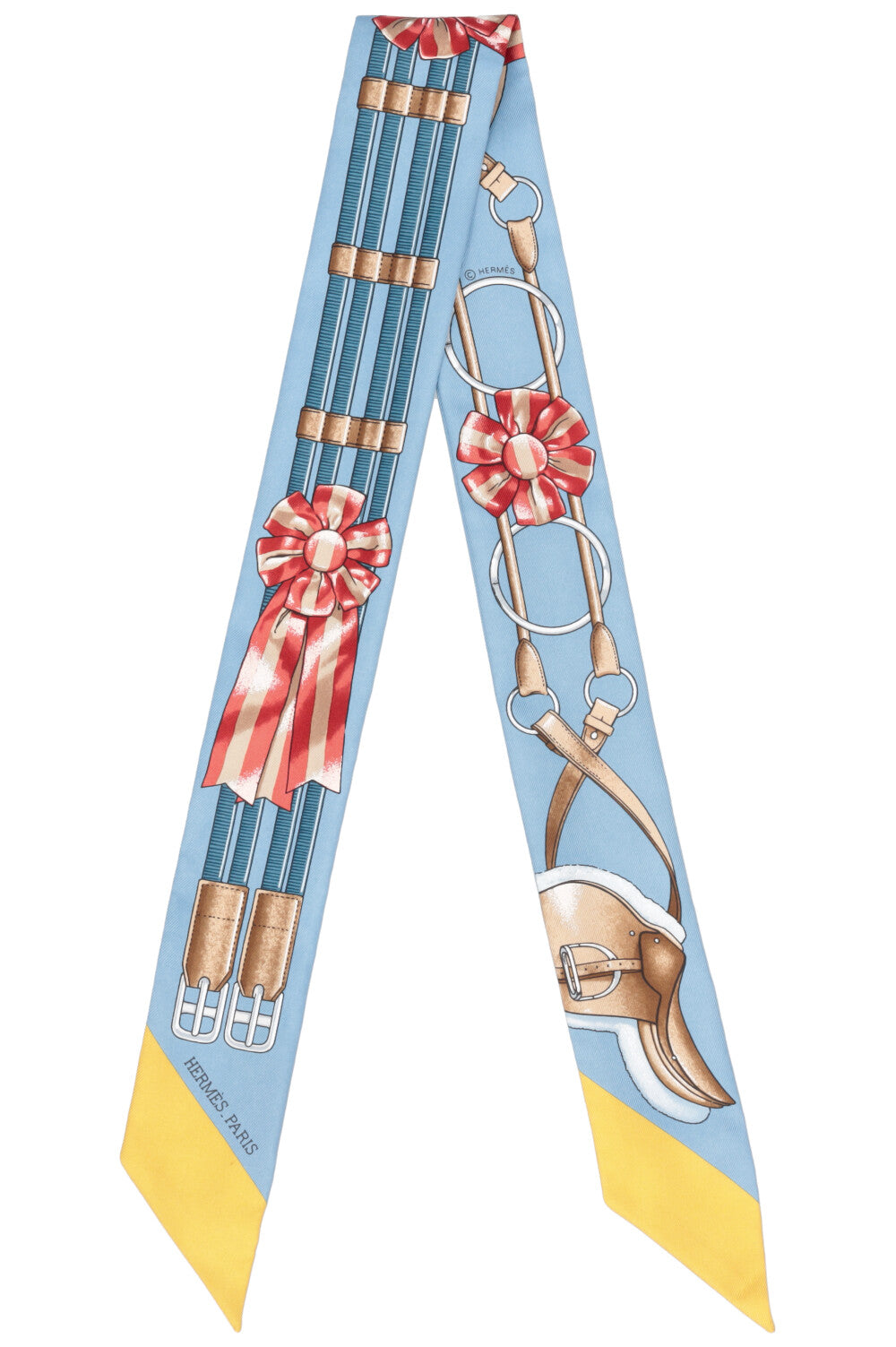 HERMÈS Jumping Twilly Silk Blue – REAWAKE