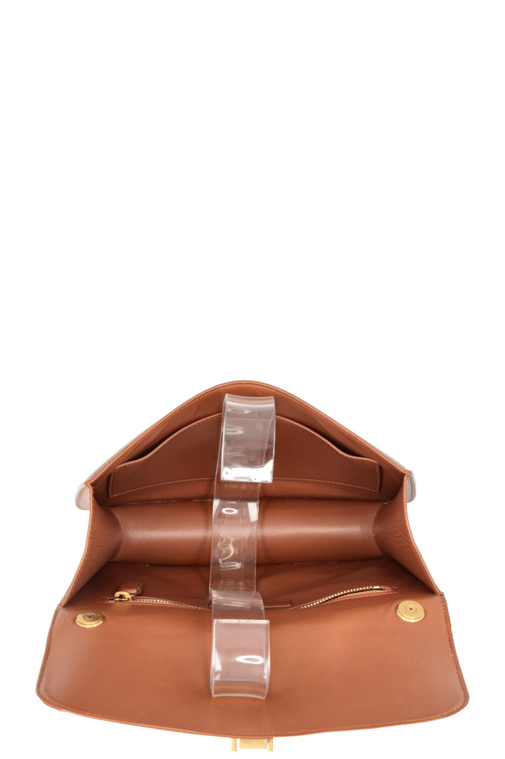 SAINT LAURENT Sac Le Carre Crossbody Bag Brown