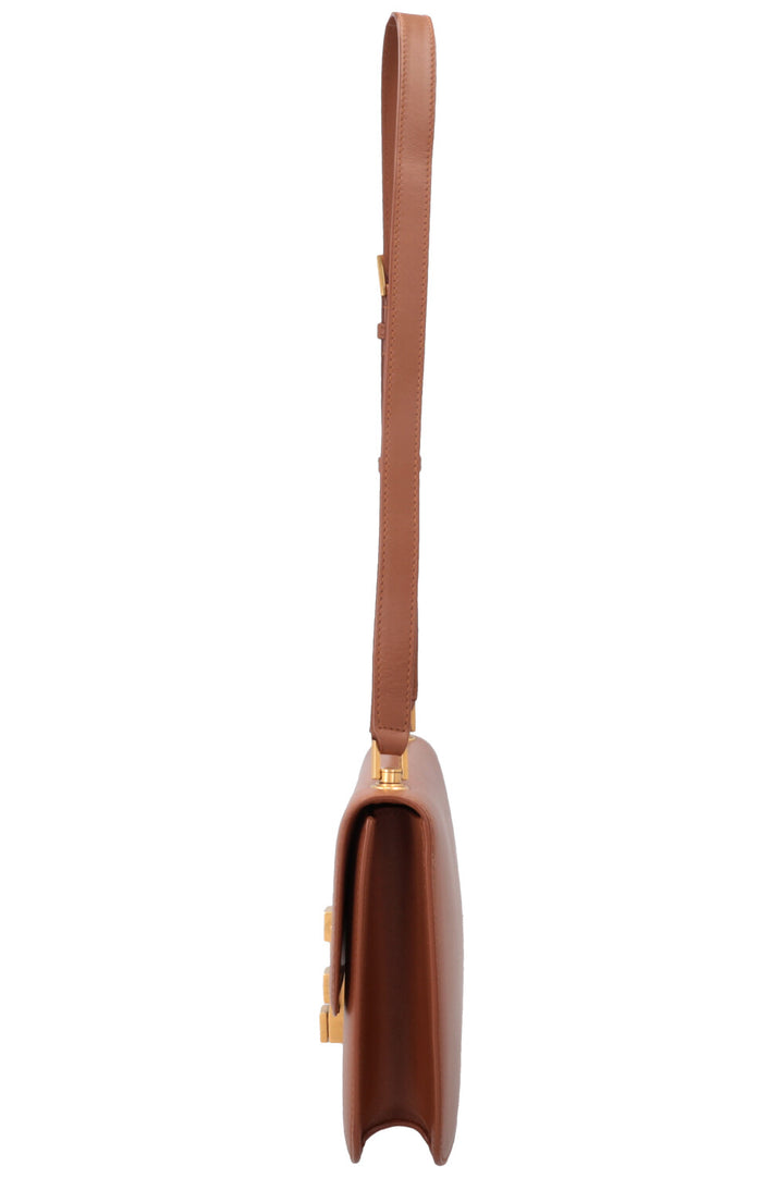 SAINT LAURENT Sac Le Carre Crossbody Bag Brown