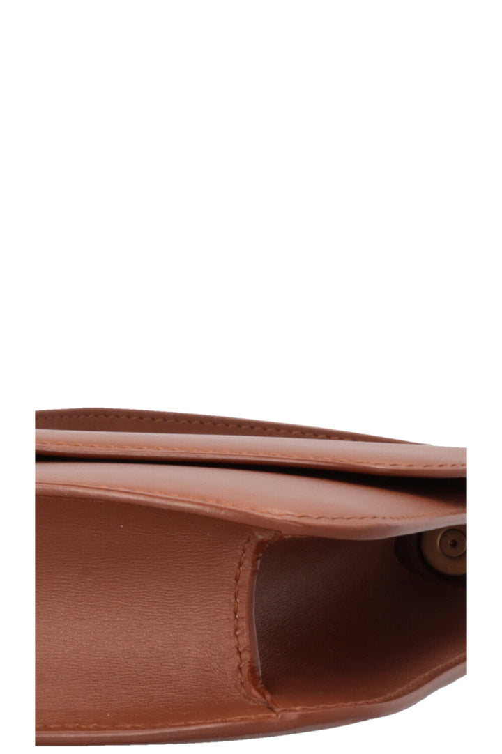 SAINT LAURENT Sac Le Carre Crossbody Bag Brown