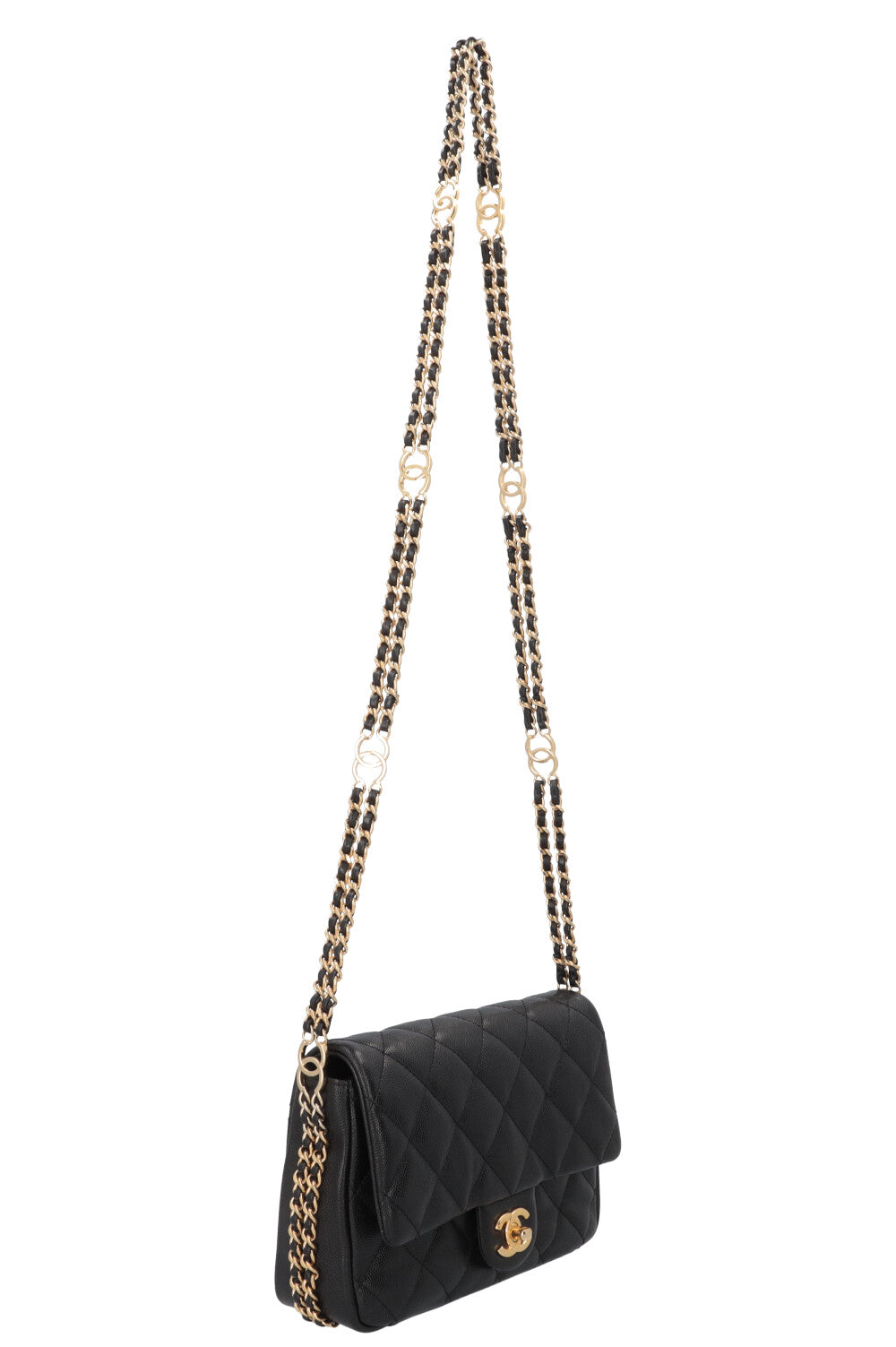 CHANEL CC You Bag Caviar Black