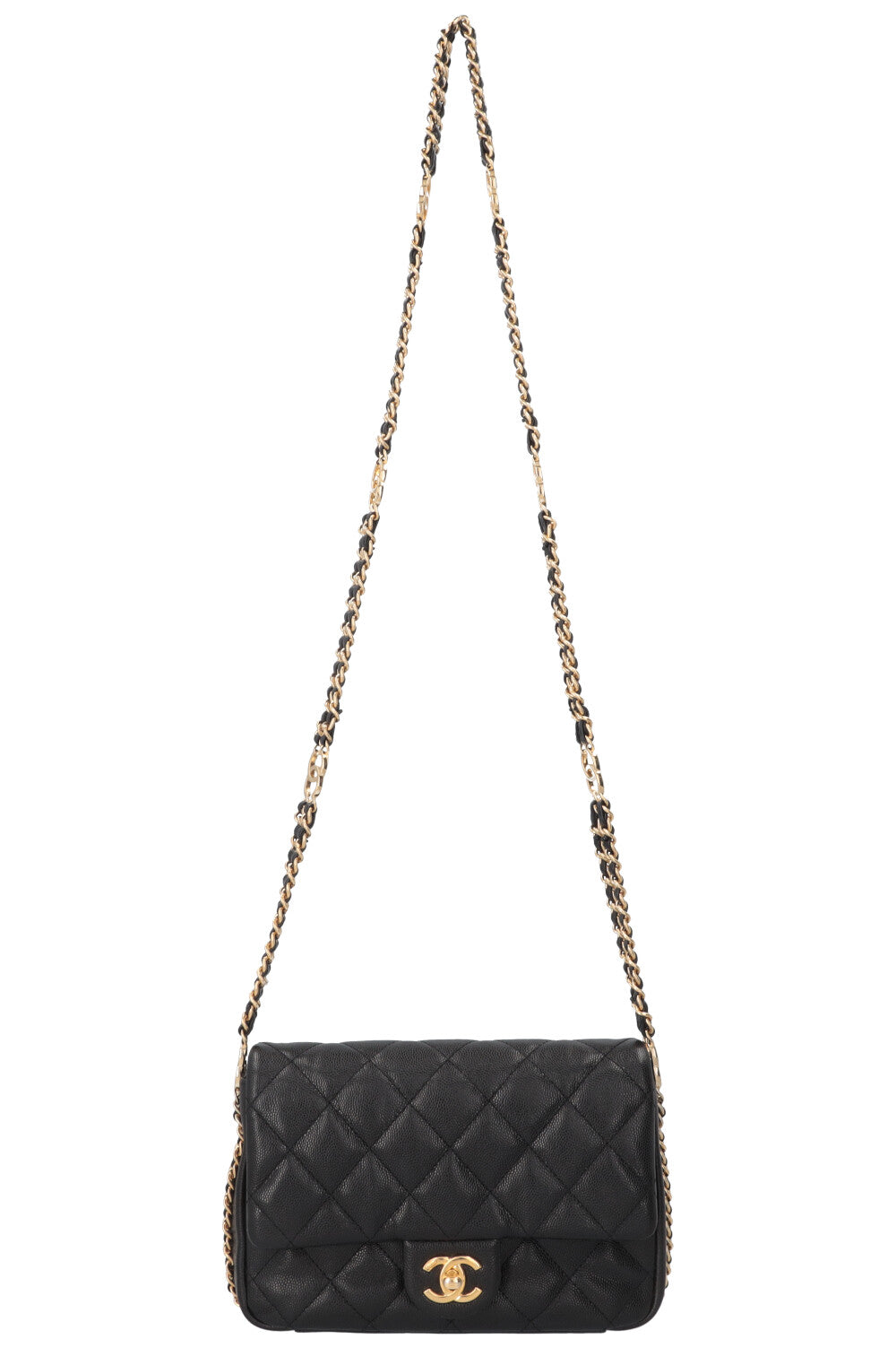 CHANEL CC You Bag Caviar Black