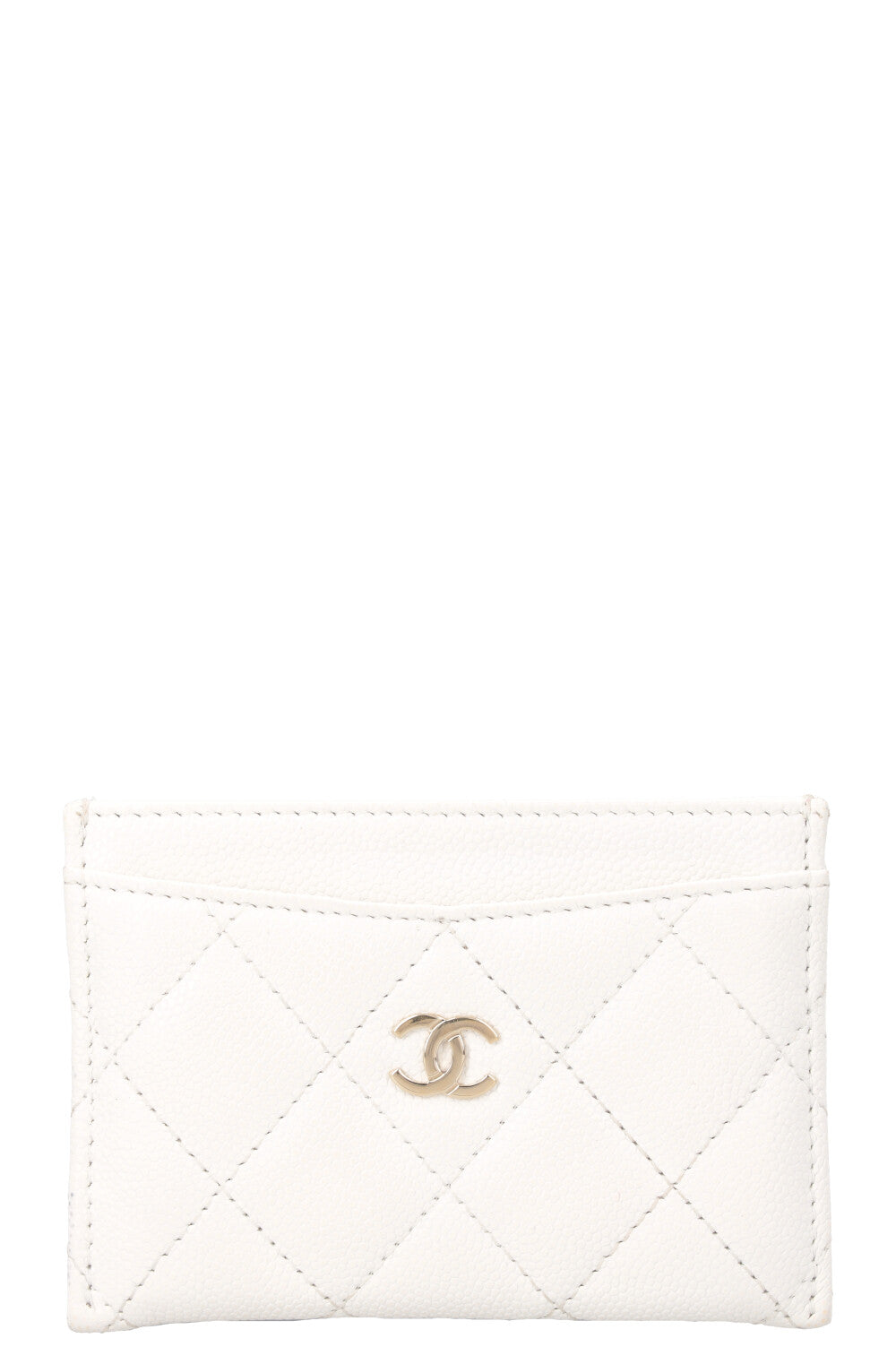 CHANEL Classic Card Holder Caviar White – REAWAKE