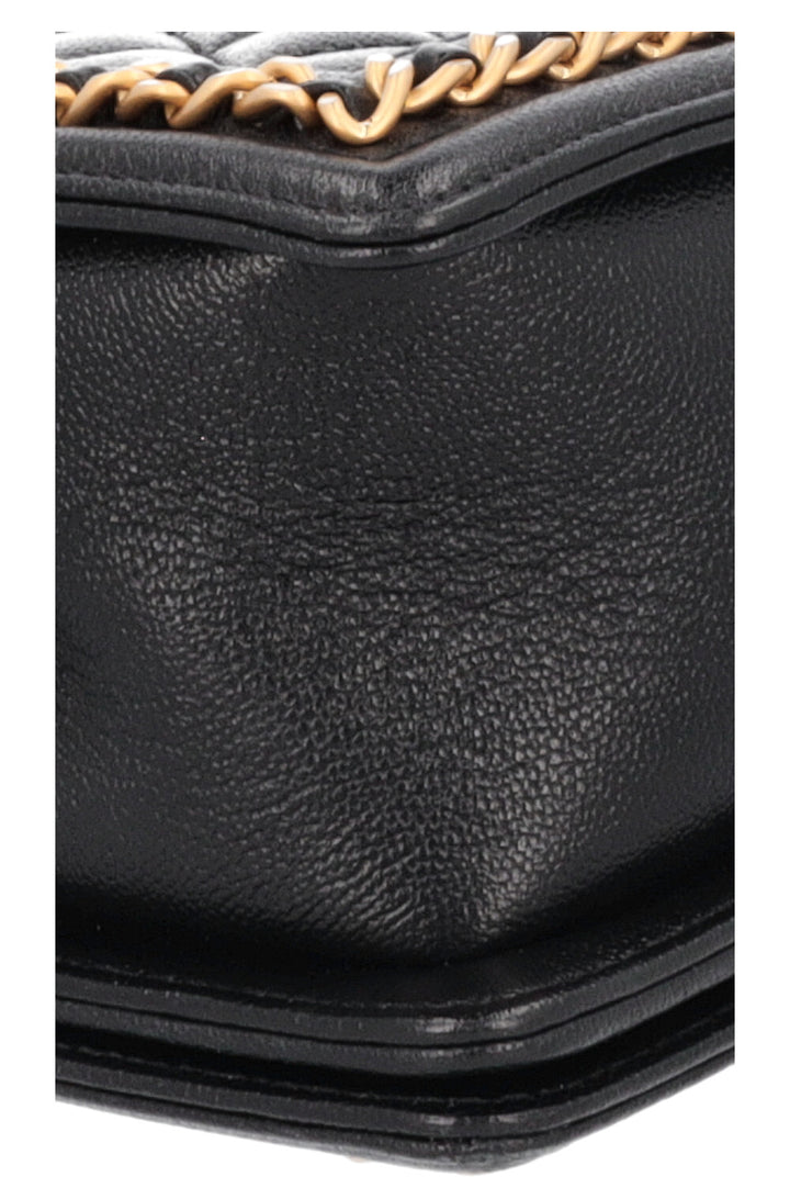 CHANEL Chain Detail Small Boy Crossbody Bag Black