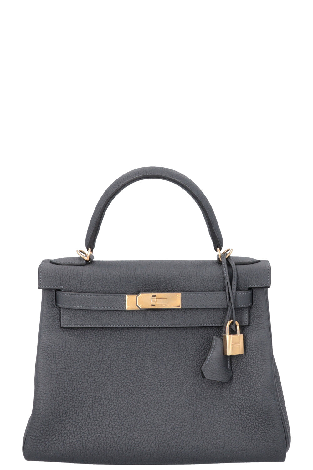 HERMÈS Kelly 28 Retourne Togo Gris Misty – REAWAKE