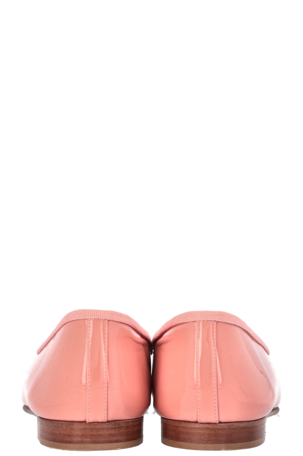 CHANEL Classic Ballet Flats Patent Pink