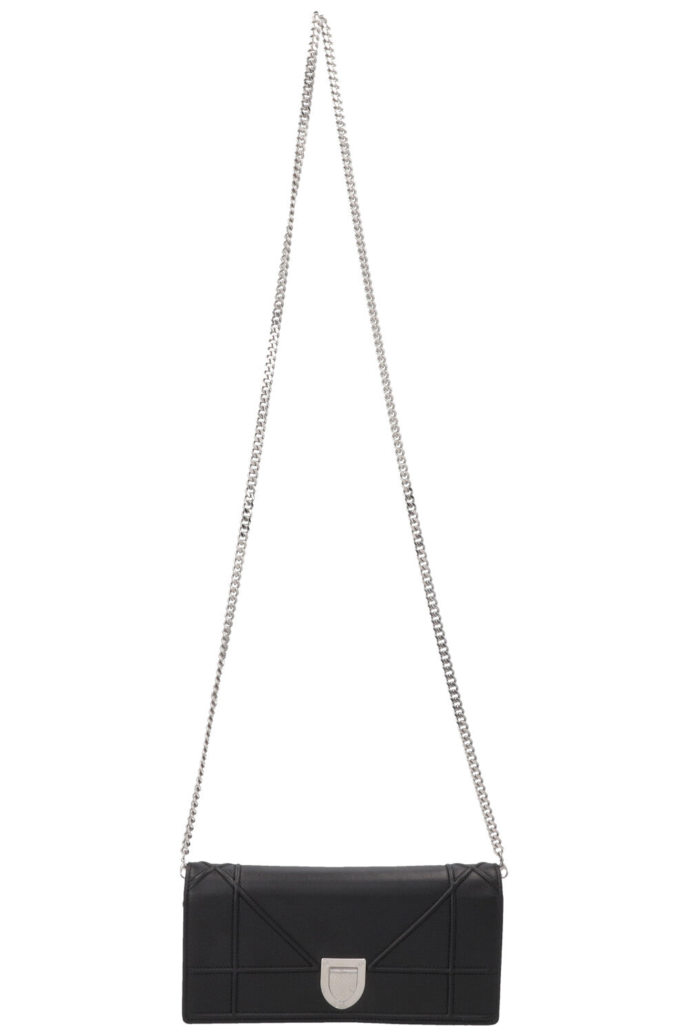 CHRISTIAN DIOR Diorama Wallet On Chain Black