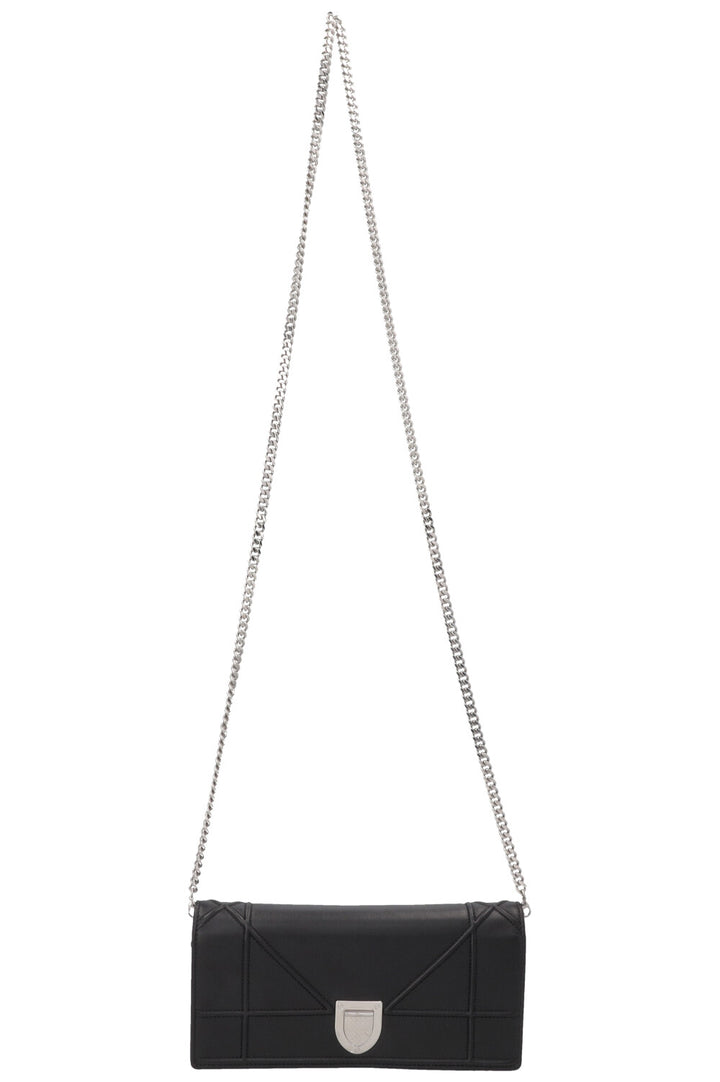CHRISTIAN DIOR Diorama Wallet On Chain Black