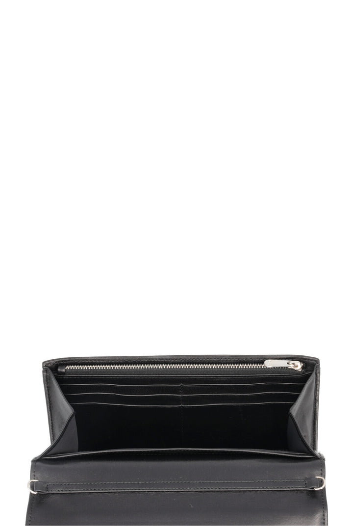 CHRISTIAN DIOR Diorama Wallet On Chain Black