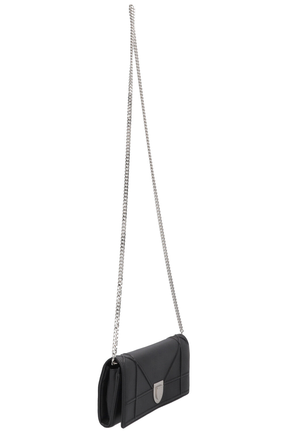 CHRISTIAN DIOR Diorama Wallet On Chain Black