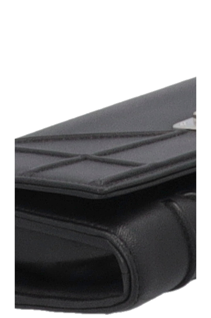 CHRISTIAN DIOR Diorama Wallet On Chain Black